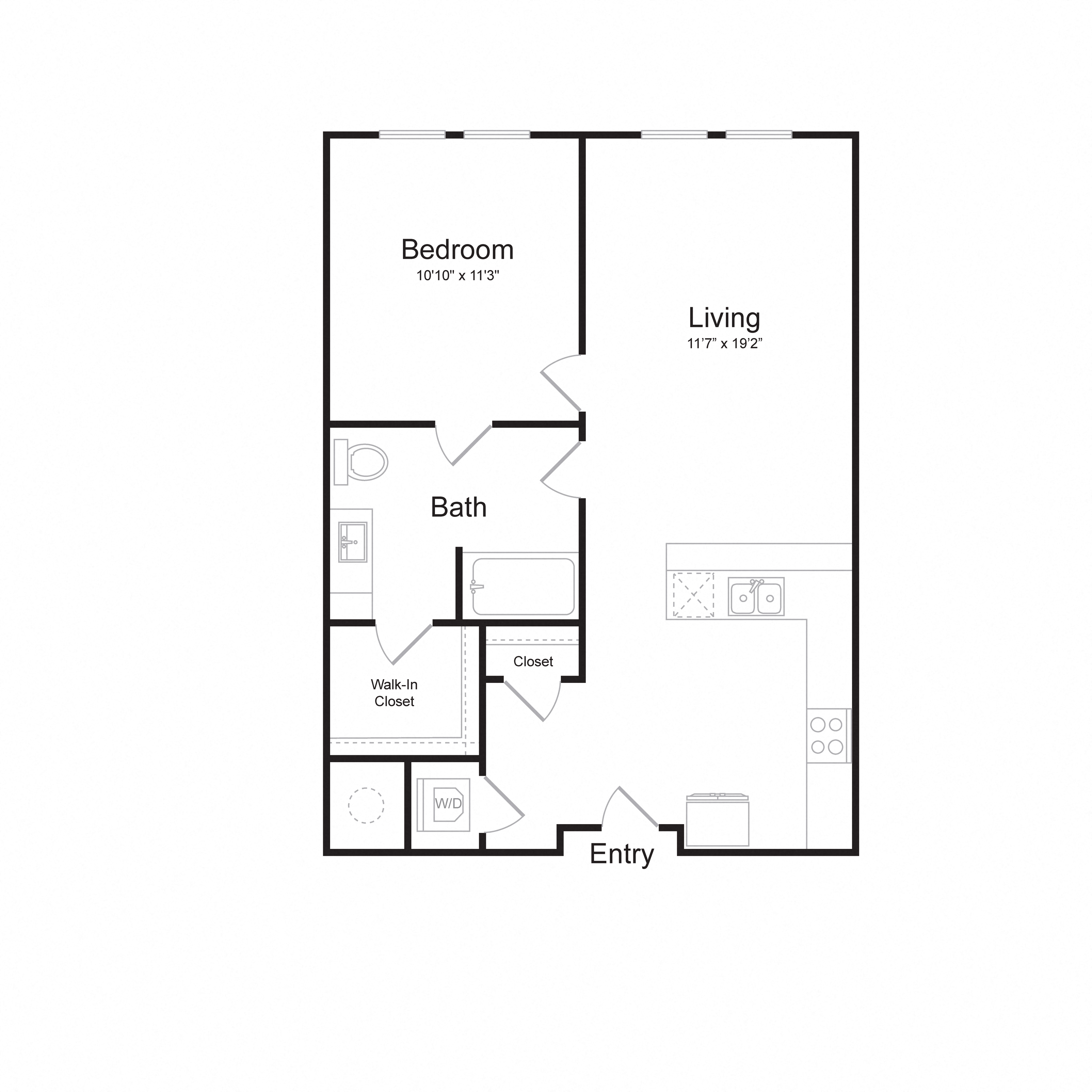 Floor plan layout diagram for A2